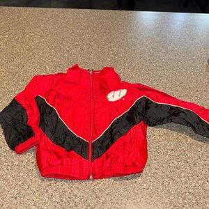 Vintage wisconsin badgers windbreaker